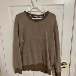 Daniel Hechter Men's Brown Crewneck Sweater